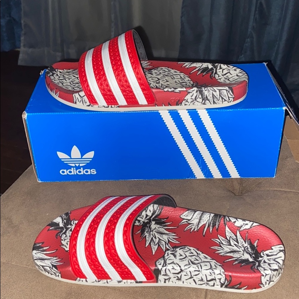 Gently worn Adidas slides